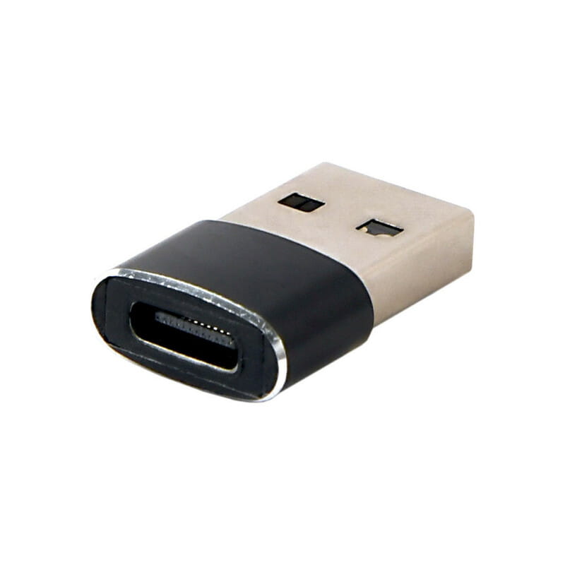 Адаптер Cablexpert USB Type-C - USB (F/M), Black (A-USB2-AMCF-02)