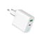 Фото - Мережевий зарядний пристрій Gembird (1USBх3A 18W + 1USB-Cх3A 20W) White (TA-UC-PDQC20L-W-01) | click.ua