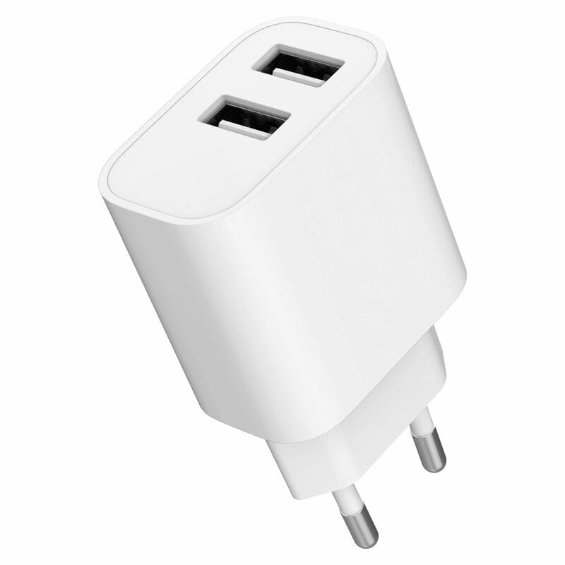 Сетевое зарядное устройство Gembird (2USBх2.4A 12W) White (TA-UC-2A12-01)