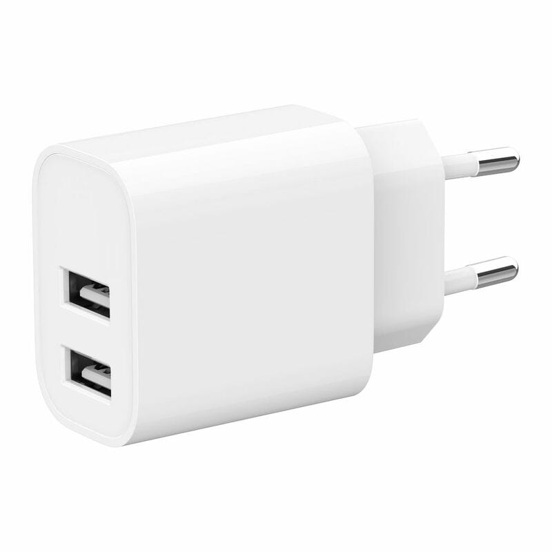 Сетевое зарядное устройство Gembird (2USBх2.4A 12W) White (TA-UC-2A12-01)