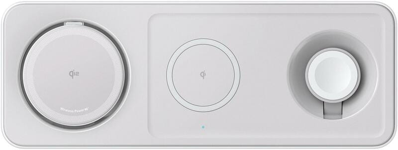 Бездротовий зарядний пристрій Anker MagGo Wireless Charging Pad 15W 3-in-1 White (B25M1321)