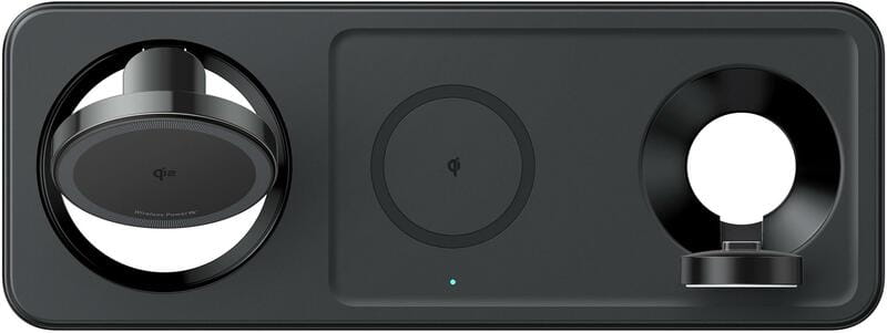 Бездротовий зарядний пристрій Anker MagGo Wireless Charging Pad 15W 3-in-1 Black (B25M1311)