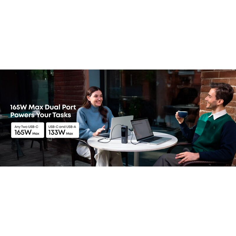 Универсальная мобильная батарея Anker Laptop 25000mAh 165W Space Black (A1695H11)