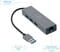 Фото - USB-хаб Cablexpert 4 ports USB 3.0 Grey (A-AMU3-LAN-01) | click.ua
