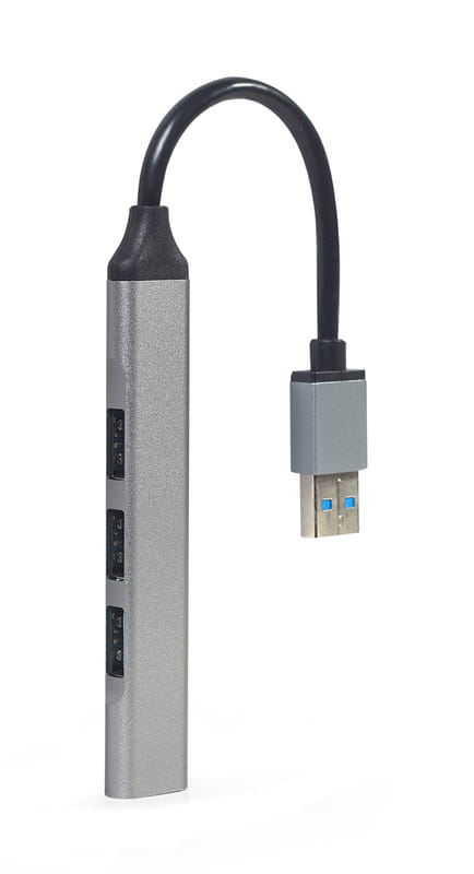 USB-хаб Gembird 4 ports Grey (UHB-U3P1U2P3-02)
