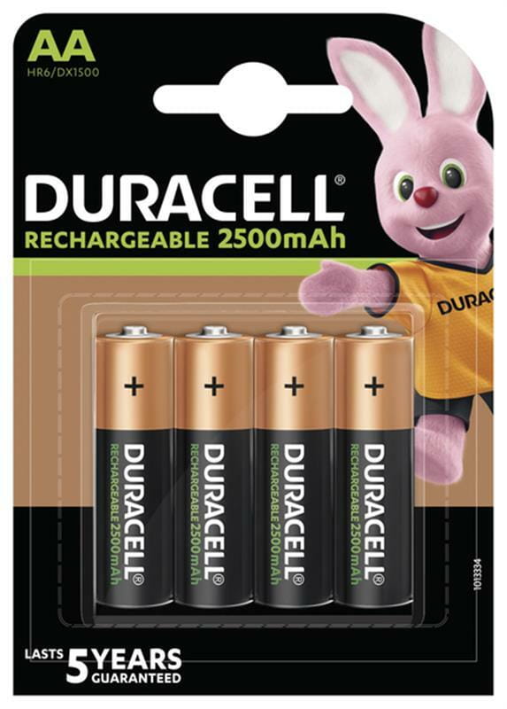 Акумулятор Duracell Rechargeable DX1500 Ni-MH AA/HR06 2500 mAh BL 4шт