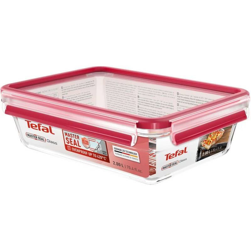 Форма для запікання Tefal MasterSeal Glass з кришкою 2 л (N1041110)