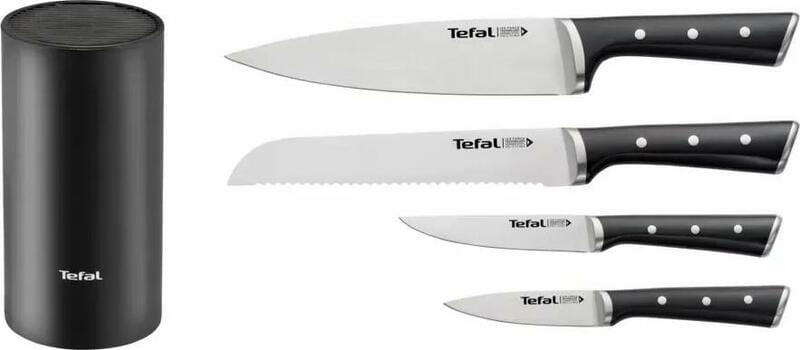 Набір ножів Tefal Ice Force у пластиковій колоді 4 предмети (K2325S75)