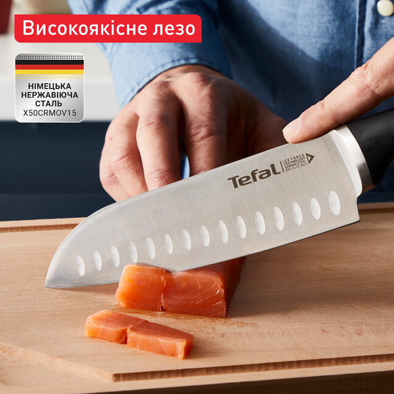 Набір ножів Tefal Ice Force у пластиковій колоді 4 предмети (K2325S75)