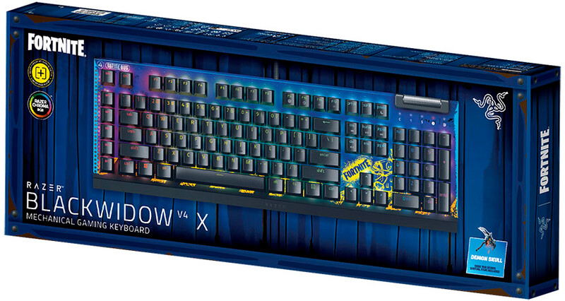 Клавіатура Razer BlackWidow V4 X Yellow Switch Fortnite (RZ03-04703600-R3M1)