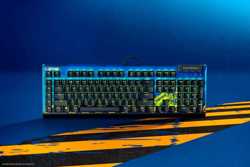 Клавиатура Razer BlackWidow V4 X Yellow Switch Fortnite (RZ03-04703600-R3M1)