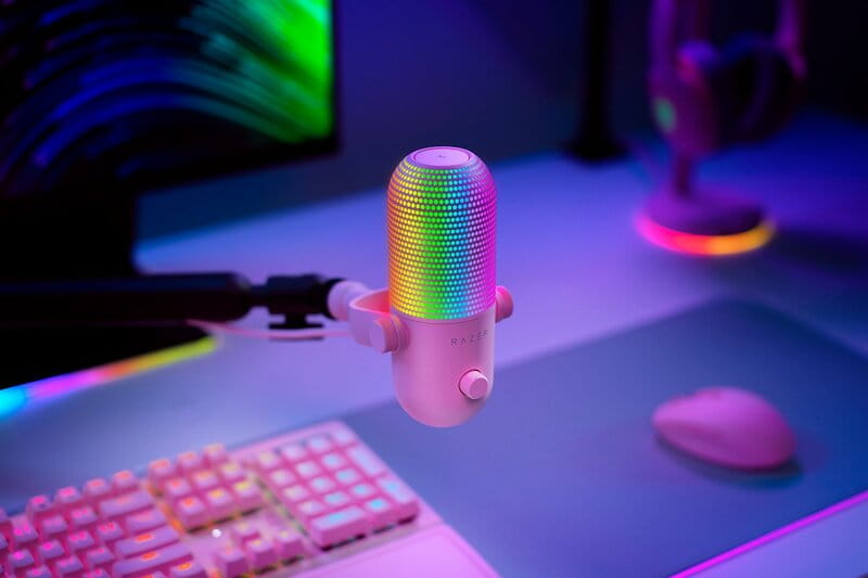 Микрофон Razer Seiren V3 Chroma Quartz (RZ19-05060300-R3M1)