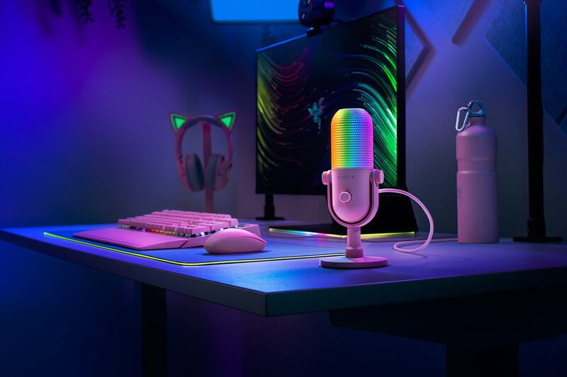 Микрофон Razer Seiren V3 Chroma Quartz (RZ19-05060300-R3M1)
