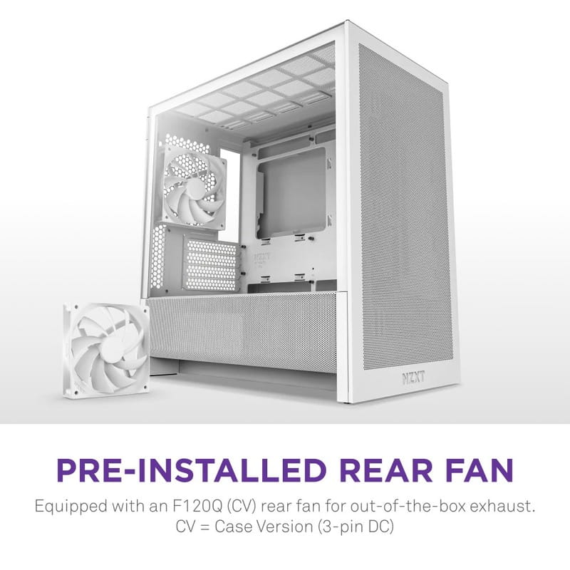 Корпус NZXT H3 Flow White без БЖ (CC-H31FW-01)