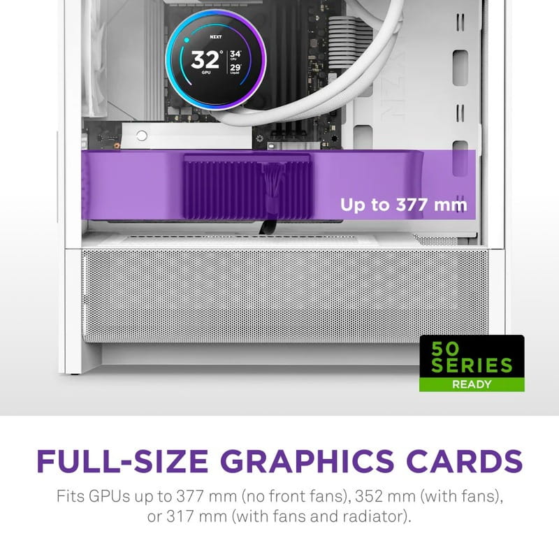 Корпус NZXT H3 Flow White без БЖ (CC-H31FW-01)