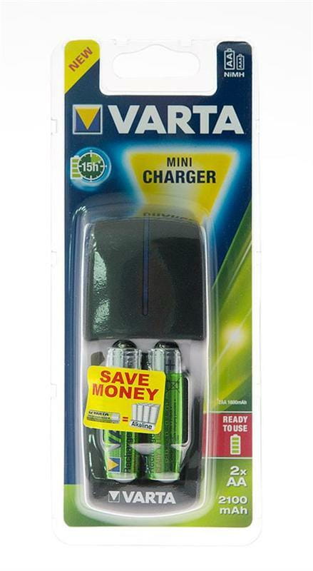 Зарядное устройство Varta Mini Charger + AA/HR06 NI-MH 2100 mAh BL 2 шт