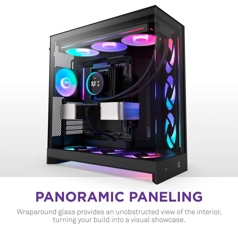 Корпус NZXT H9 Flow RGB Black без БЖ (CM-H92FB-R1)