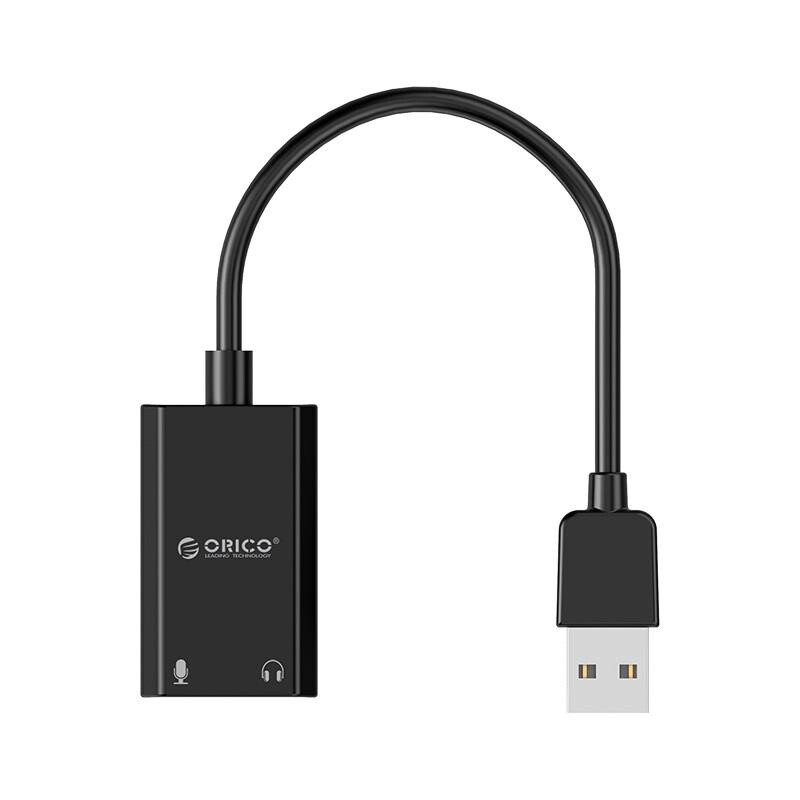Звуковая плата Orico (CA911455) SKT2-BK Black USB2.0-Audio