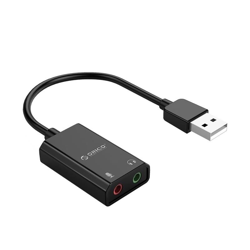 Звуковая плата Orico (CA911455) SKT2-BK Black USB2.0-Audio
