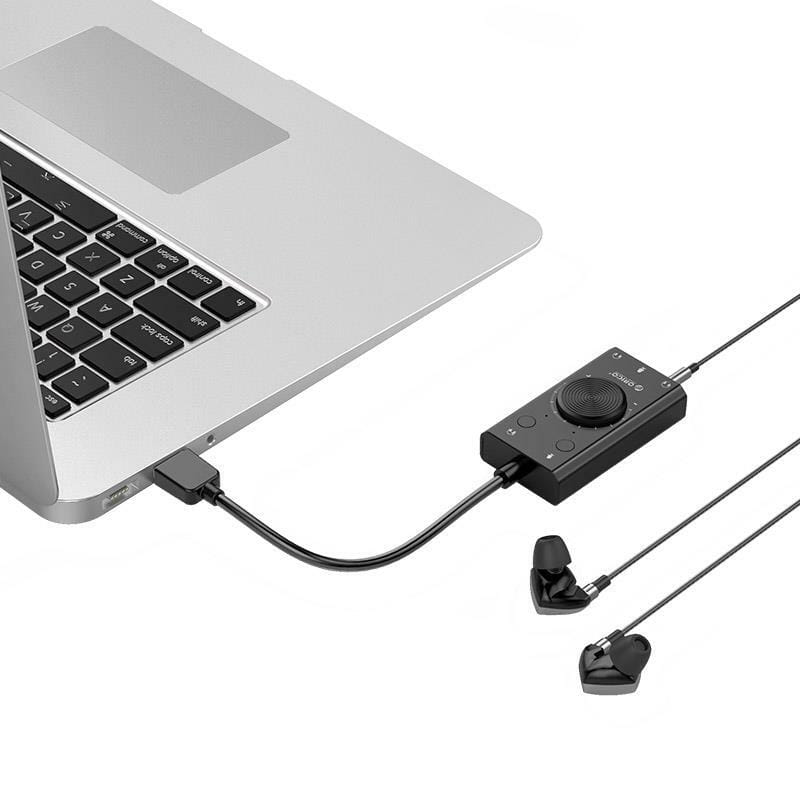 Звуковая плата Orico (CA911448) SC2-BK Black USB2.0-Audio