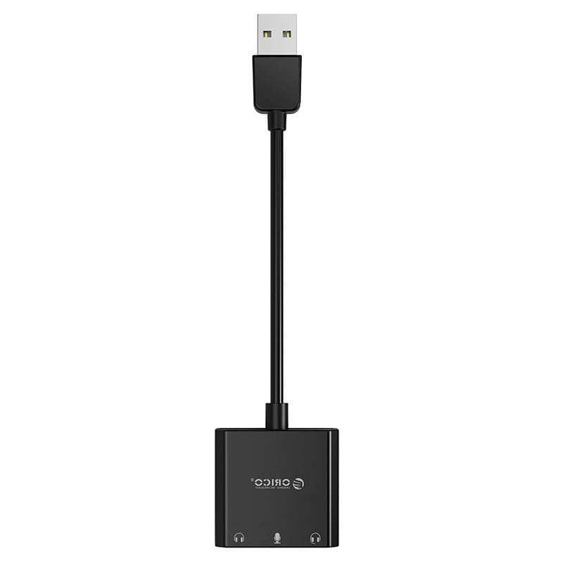 Звуковая плата Orico (CA912780) SKT3-BK-BP Black USB2.0-Audio
