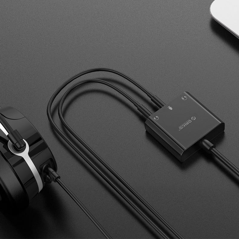 Звуковая плата Orico (CA912780) SKT3-BK-BP Black USB2.0-Audio