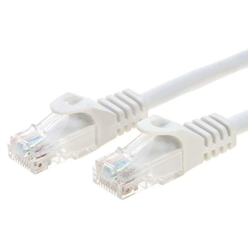 Патч-корд PowerPlant (CA911653) cat.5e, UTP, 10 м, белый