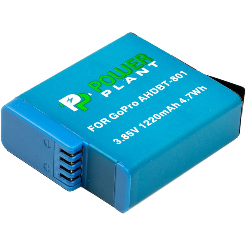 Аккумулятор PowerPlant GoPro AHDBT-801 1220mAh (декодирован) (CB970377)