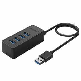 Концентратор USB3.0 Orico (CA912735) W5P-U3-030-BK Black 4хUSB3.0