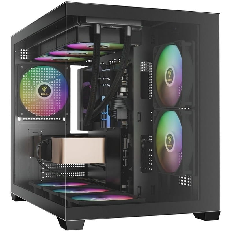 Корпус Gamdias Aura GC10M V2 ARGB Black без БП