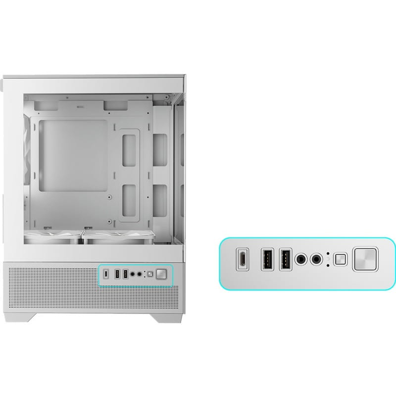 Корпус Gamdias Aura GC9M Elite WH ARGB White без БП
