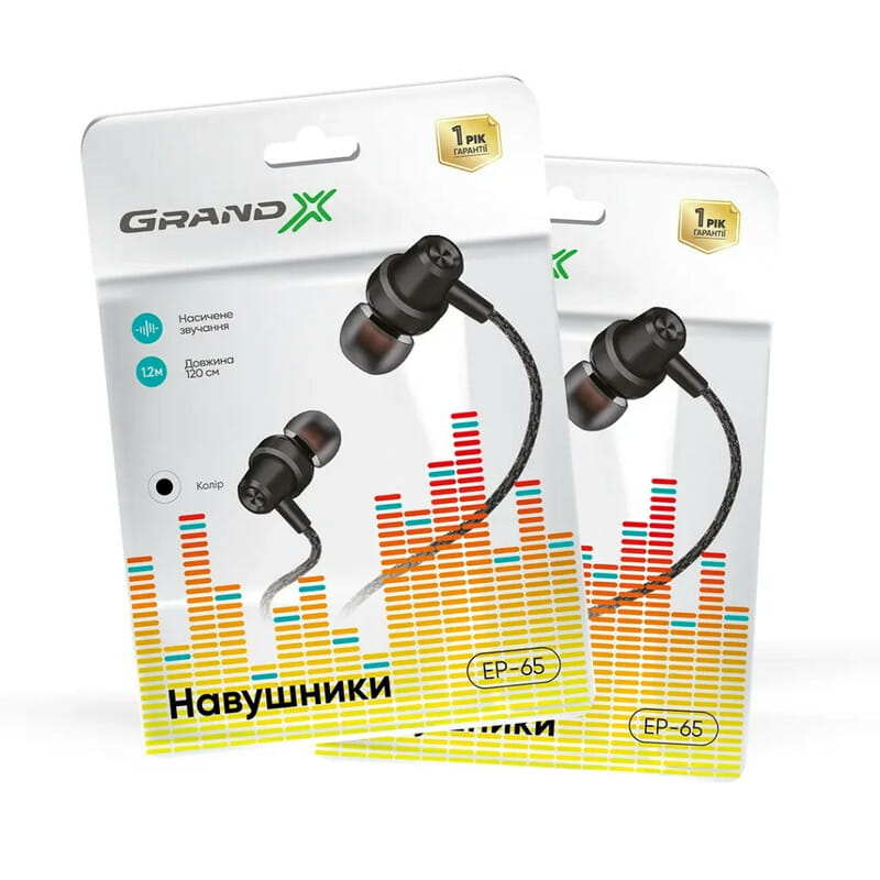 Наушники Grand-X EP-65B Black