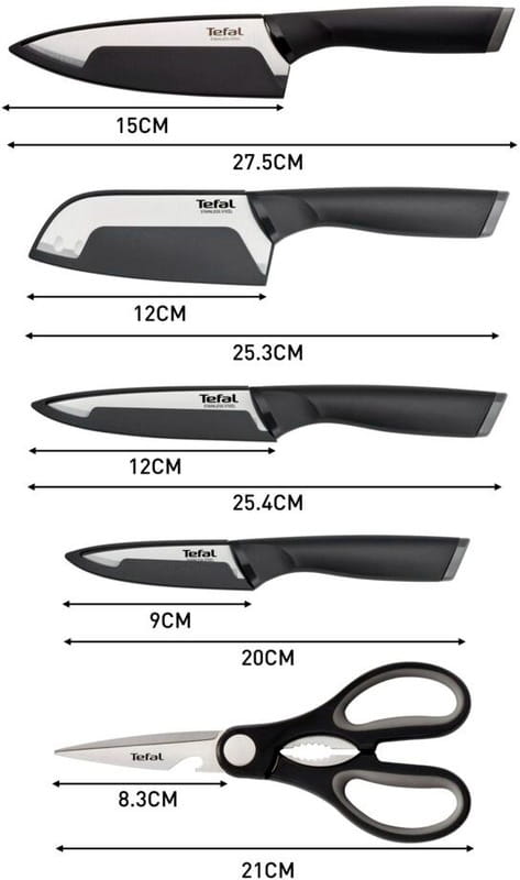 Набор ножей Tefal Comfort 5 предметов (K2215S55)