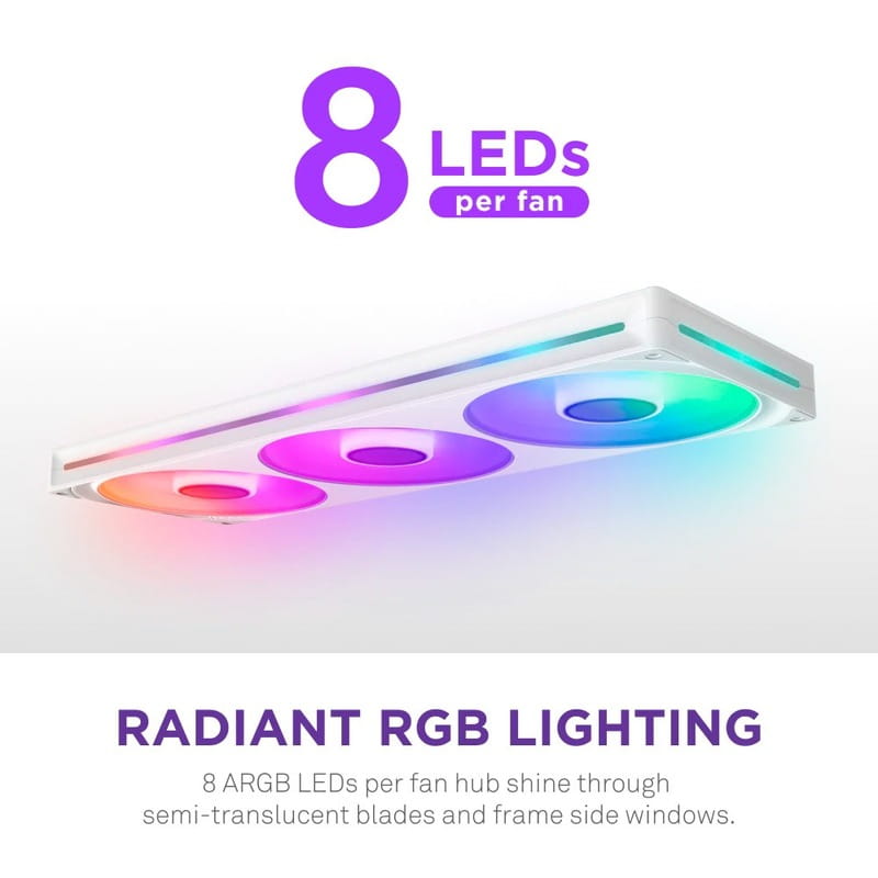 Вентилятор NZXT F420 RGB Core White (RF-U42HF-W1)
