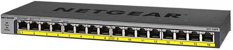 Коммутатор Netgear GS116PP-100EUS