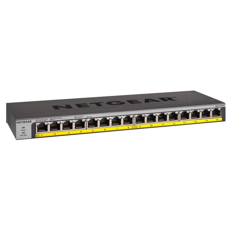 Коммутатор Netgear GS116LP-100EUS