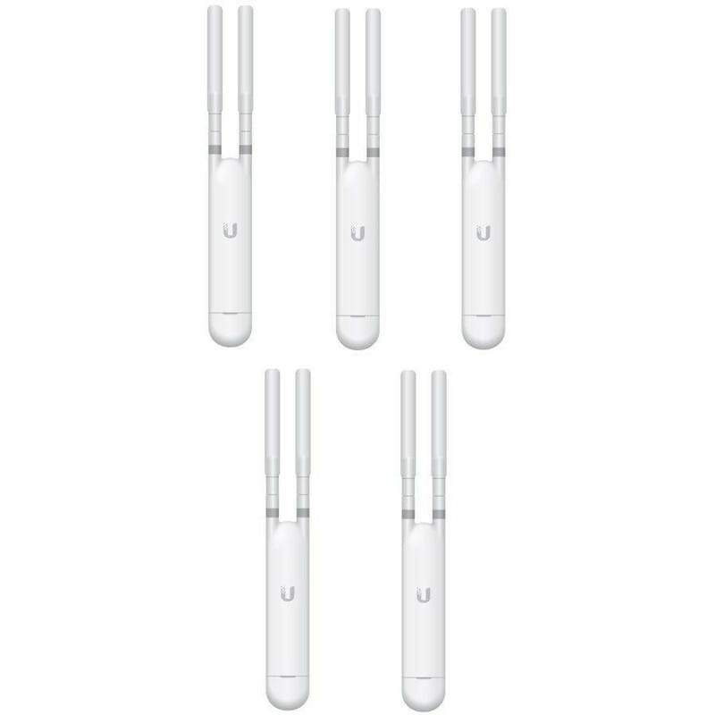 Точка доступу Ubiquiti UniFi UAP-AC-M-5 5-pack (AC1200, 2x2 MIMO, 1x10/100/1000 Mbps, PoE, MESH, без адаптеров питания)