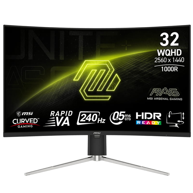 Монитор MSI 31.5" MAG 325CQRXF E2 VA Black Curved 240Hz