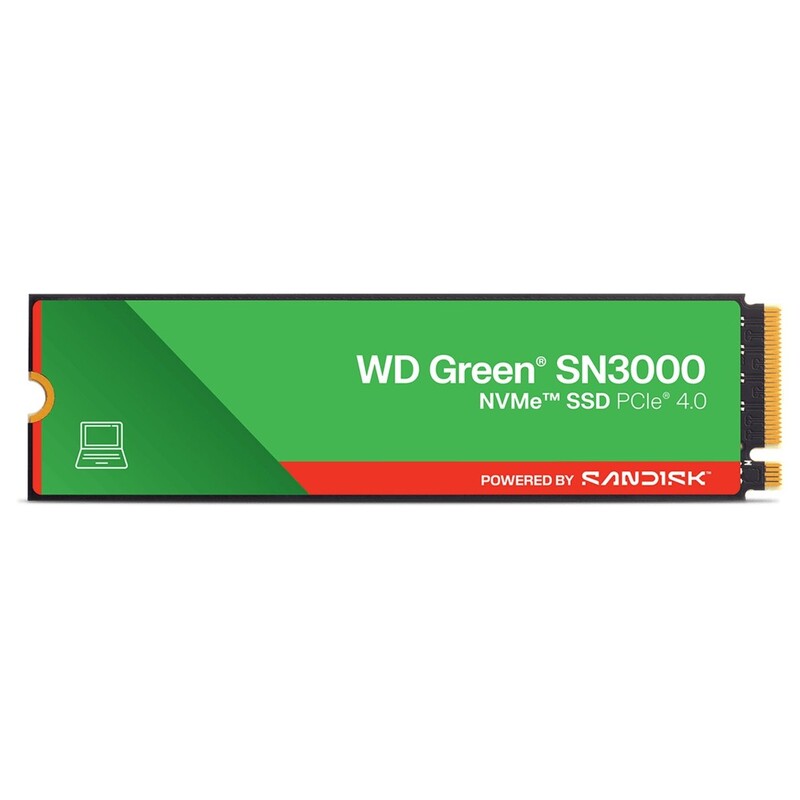 Накопитель SSD 1TB WD Green SN3000 G4 M.2 NVME (WDS100T4G0E)