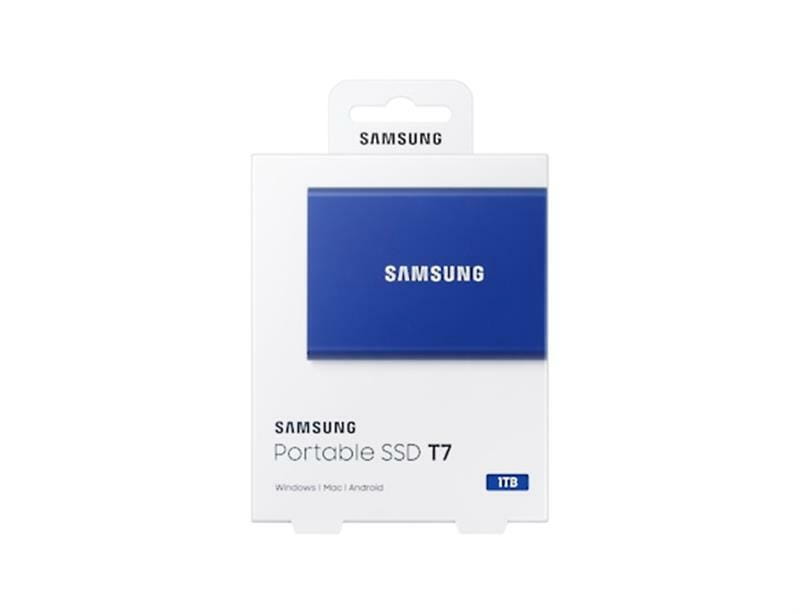 Накопитель внешний SSD 2.5" USB 1.0TB Samsung T7 Indigo Blue (MU-PC1T0H/WW)_бн