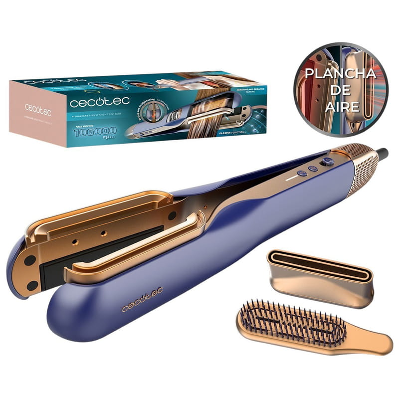Стайлер-выпрямитель Cecotec RitualCare Air Lisse 2in1 Blue (A01_EU01_100159)
