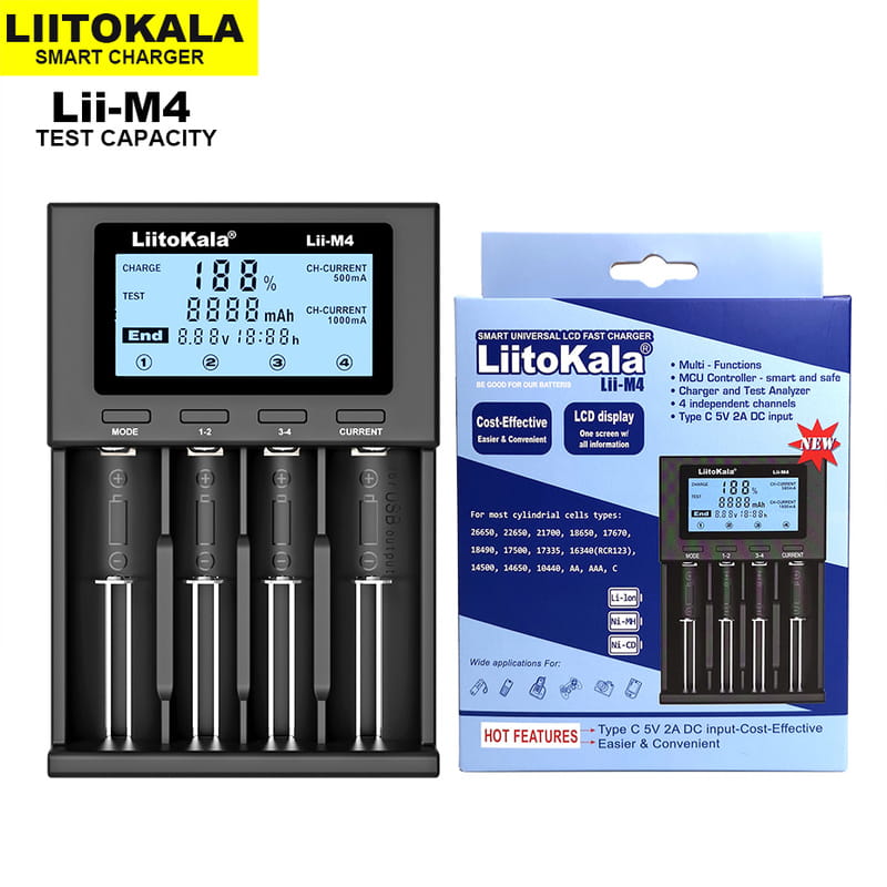 Зарядний пристрій Liitokala Lii-M4
