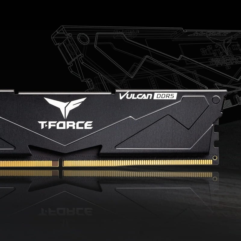 Модуль пам`ятi DDR5 2x16GB/6000 Team T-Force Vulcan Black (FLBD532G6000HC38JDC01)