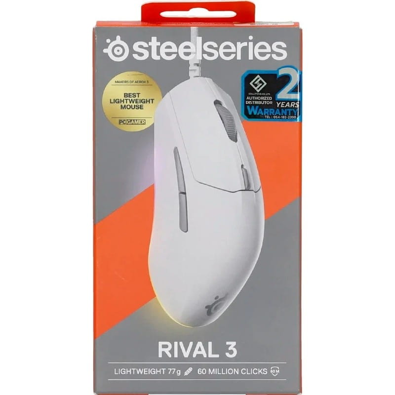 Миша SteelSeries Rival 3 Gen 2 RGB White (62516)