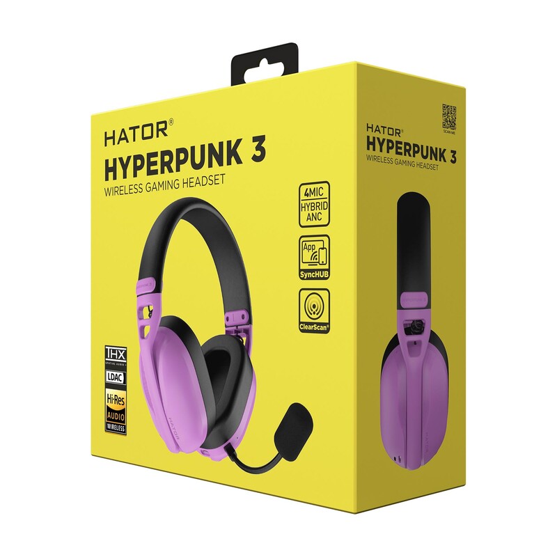 Гарнiтура Hator Hyperpunk 3 Wireless Cyber Violet (ESH19)