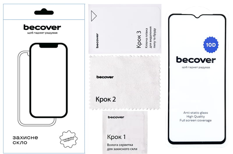 Захисне скло BeCover для Honor X6a 10D Black (711333)