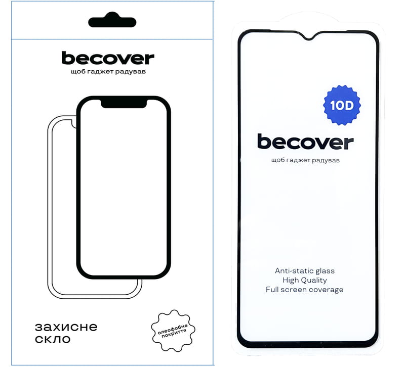 Захисне скло BeCover для Honor X6a 10D Black (711333)