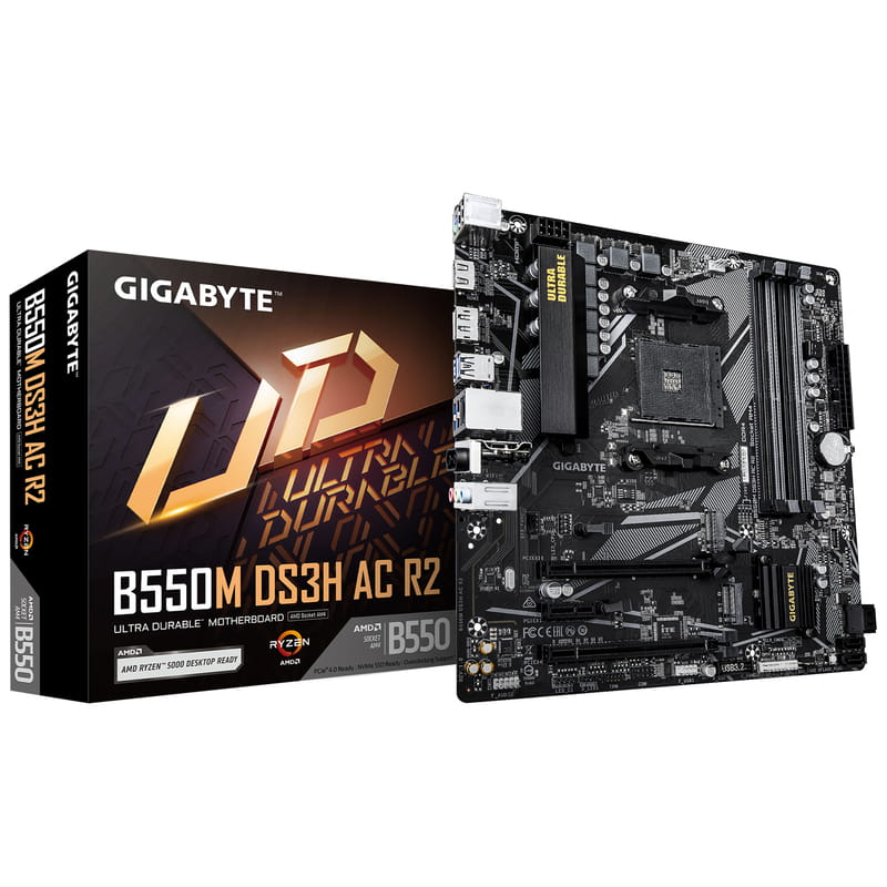Материнська плата Gigabyte B550M DS3H AC R2 Socket AM4