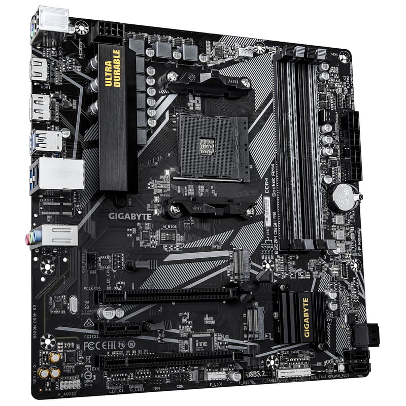 Материнська плата Gigabyte B550M DS3H R2 Socket AM4