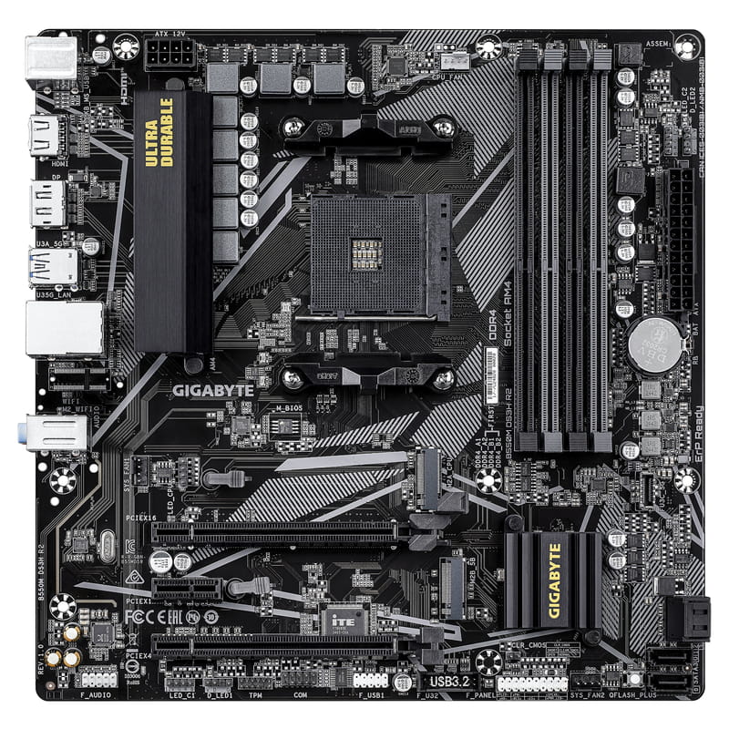 Материнська плата Gigabyte B550M DS3H R2 Socket AM4